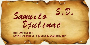 Samuilo Đulinac vizit kartica
